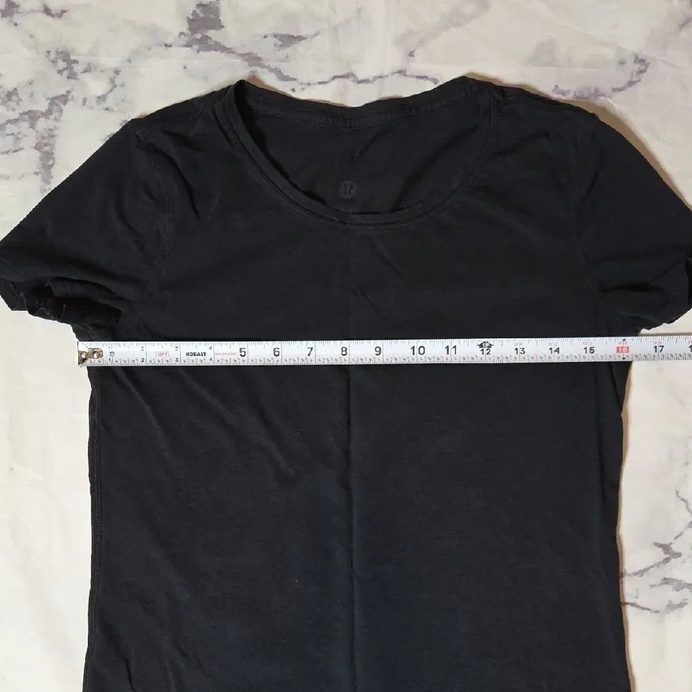 Lululemon Black Scoop Neck Tee